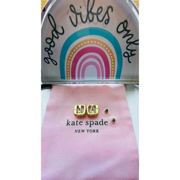 NEW Kate Spade Opal Square Stud Earrings - Picture 6 of 6